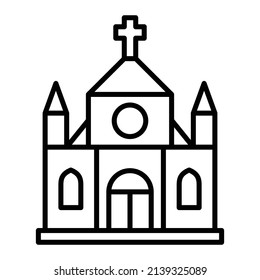 Church vector icon. Can be used for printing, mobile and web applications.