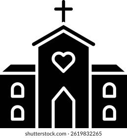 Church vector icon. Can be used for printing, mobile and web applications.