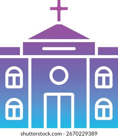 Church vector icon. Can be used for printing, mobile and web applications.