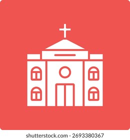 Church vector icon. Can be used for printing, mobile and web applications.
