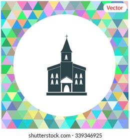 Church vector icon design