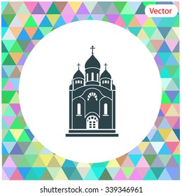 Church vector icon design