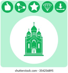 Church vector icon design