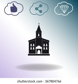 Church vector icon design