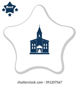Church vector icon design