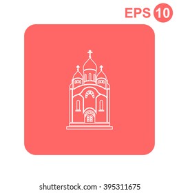 Church vector icon design