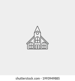 church vector icon illustration sign