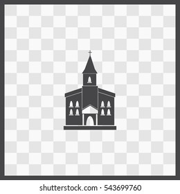 Church vector icon. Isolated illustration. Business picture.