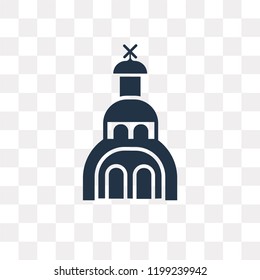 Church vector icon isolated on transparent background, Church transparency concept can be used web and mobile