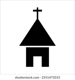 church vector icon line template