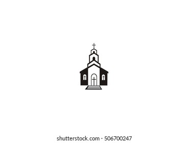 church vector icon logo