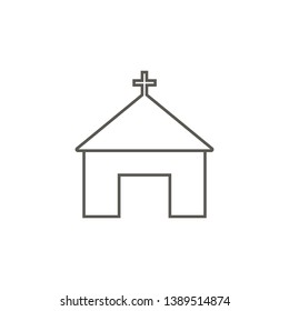 Church vector icon. Simple element illustration from map and navigation concept. Church vector icon. 