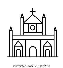 Church Vector Icon which can easily modify

