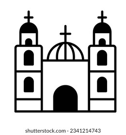 Church Vector Icon which can easily modify

