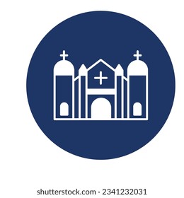 Church Vector Icon which can easily modify

