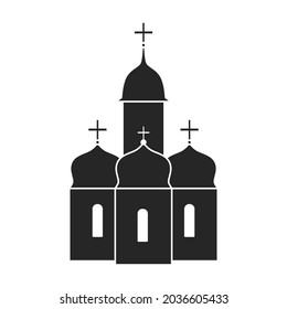 Church vector icon.Black vector icon isolated on white background church.