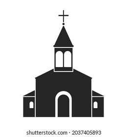 Church vector icon.Black vector icon isolated on white background church.