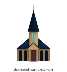 Church vector icon.Cartoon vector icon isolated on white background church.