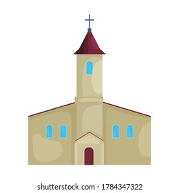 Church vector icon.Cartoon vector icon isolated on white background church.