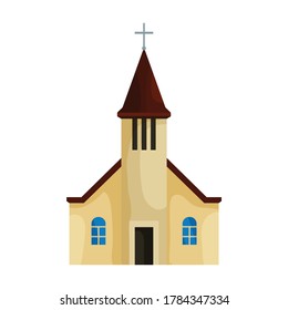 Church vector icon.Cartoon vector icon isolated on white background church.