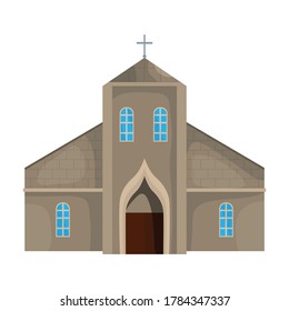 Church vector icon.Cartoon vector icon isolated on white background church.