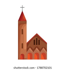 Church vector icon.Cartoon vector icon isolated on white background church.