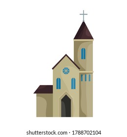 Church vector icon.Cartoon vector icon isolated on white background church.