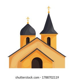 Church vector icon.Cartoon vector icon isolated on white background church.