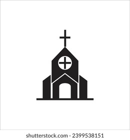 church vector icoon line template