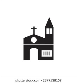 church vector icoon line template