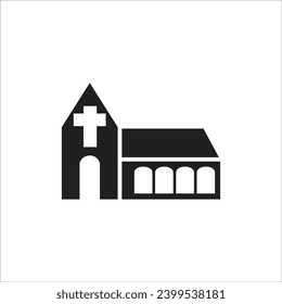 church vector icoon line template