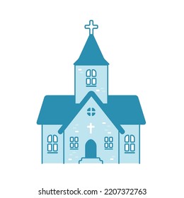 Church vector illustration (front view)	