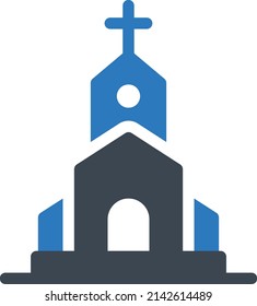 Church Vector Illustration Isolated On Transparent Stock Vector ...