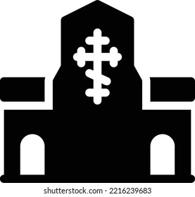 church Vector illustration on a transparent background. Premium quality symmbols. Glyphs vector icons for concept and graphic design. 

