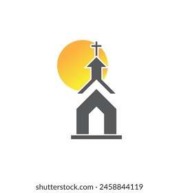 Church vector illustration template design 