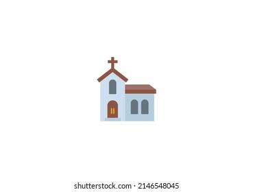 Church Vector Isolated Emoticon. Church Icon