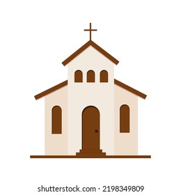 Icono aislado del vector de la iglesia.  Vector de iglesia aislado