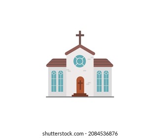 Church vector isolated icon. Church emoji illustration. Church vector isolated emoticon