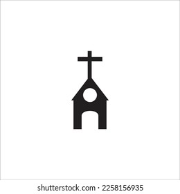 church vector line new icon