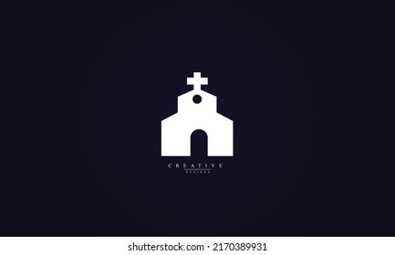 Church vector logo design template