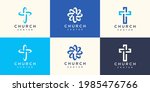 Church vector logo symbol graphic abstract template