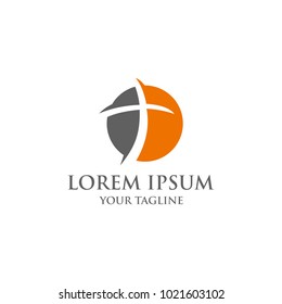 Church vector logo symbol graphic abstract template