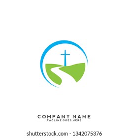 Church vector logo symbol graphic abstract template