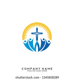 Church vector logo symbol graphic abstract template