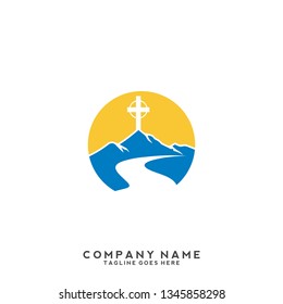 Church vector logo symbol graphic abstract template