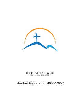 Church vector logo symbol graphic abstract template