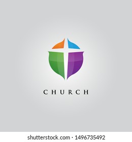 Church vector logo symbol graphic abstract template