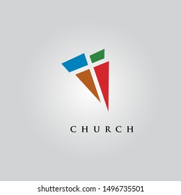 Church vector logo symbol graphic abstract template