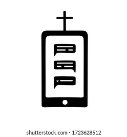 Church Virtual Service App. Religion And Technology. 