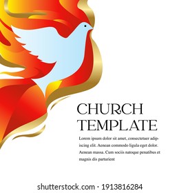 Church web template vector illustration